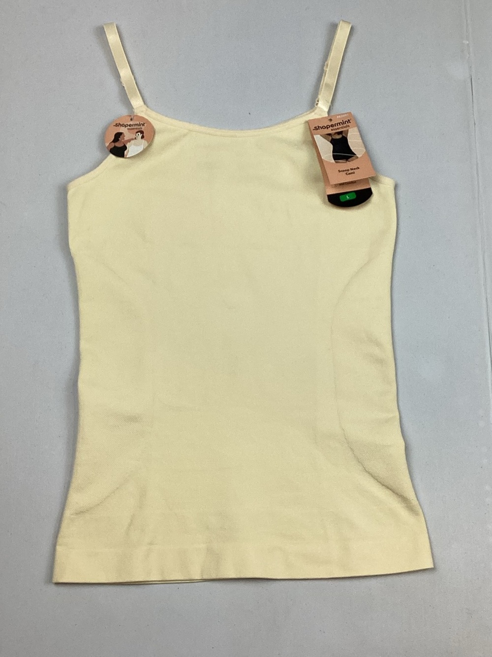 Shapermint Scoop Neck Controlwear Cami Camisole Shaper Slimming Large NEW!